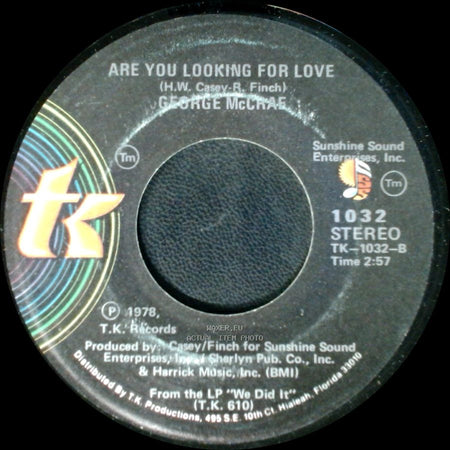 George Mccrae - Are You Looking For Love / Are You Looking For Love side A