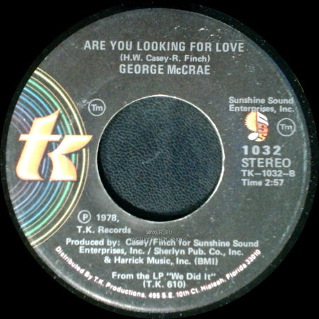 George Mccrae - Are You Looking For Love / Are You Looking For Love side B