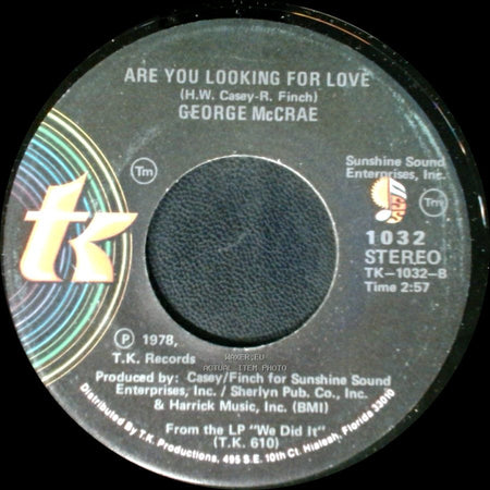 George Mccrae - Are You Looking For Love / I Want You Around Me side A