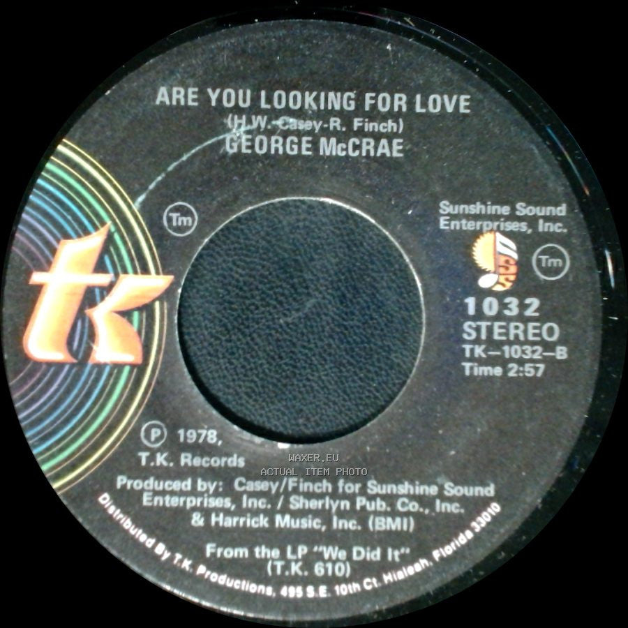 George Mccrae - Are You Looking For Love / Are You Looking For Love side A