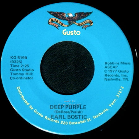 Earl Bostic - Deep Purple / Smoke Rings side B