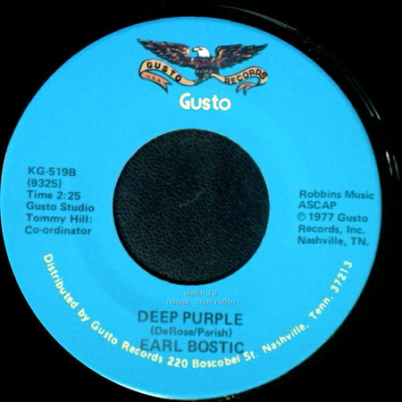 Earl Bostic - Deep Purple / Smoke Rings side B