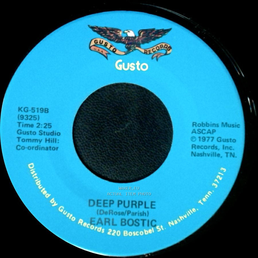 Earl Bostic - Deep Purple / Smoke Rings side B