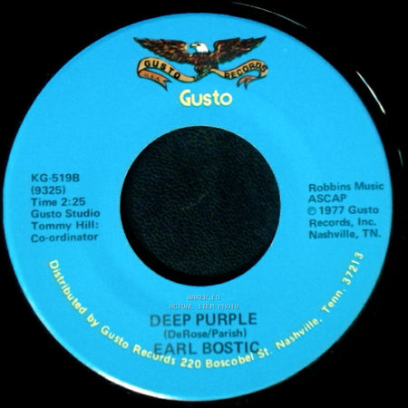 Earl Bostic - Deep Purple / Smoke Rings side B