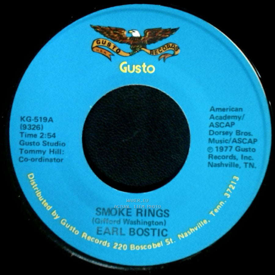 Earl Bostic - Deep Purple / Smoke Rings side B