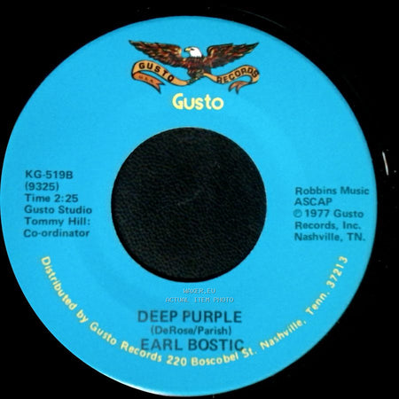 Earl Bostic - Deep Purple / Smoke Rings side A