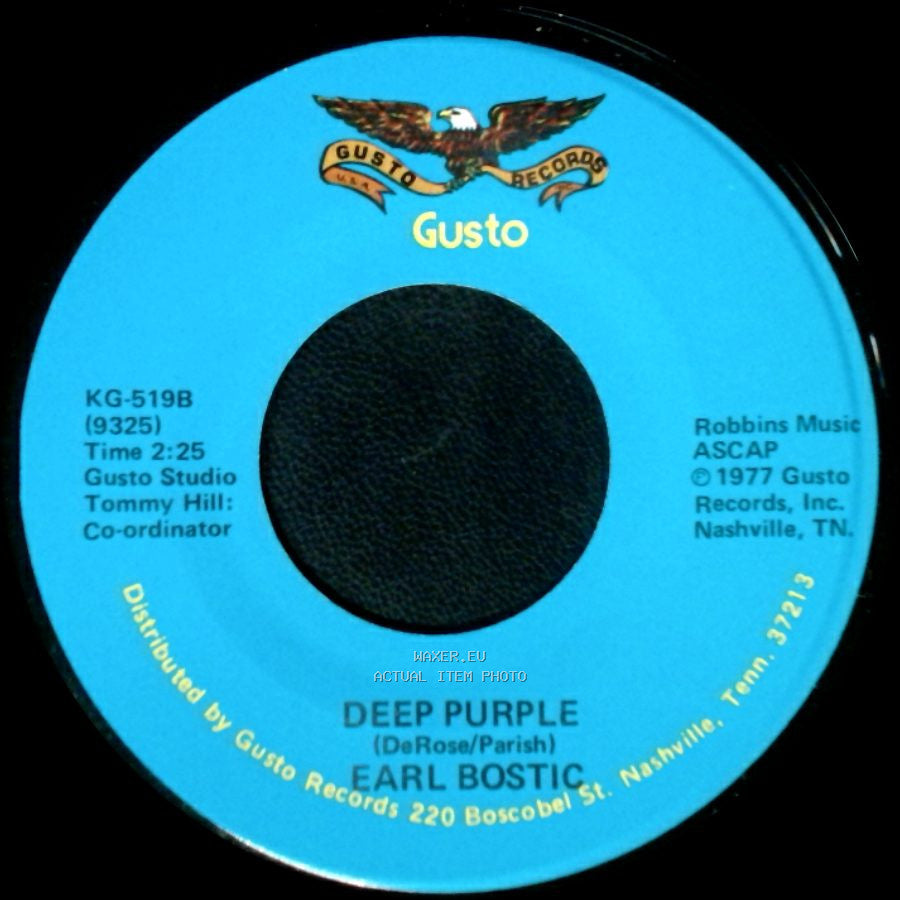 Earl Bostic - Deep Purple / Smoke Rings side A