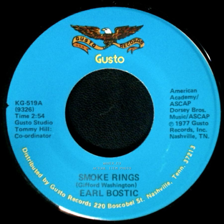 Earl Bostic - Deep Purple / Smoke Rings side B