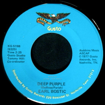 Earl Bostic - Deep Purple / Smoke Rings side B