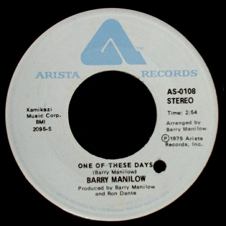 Barry Manilow - It's A Miracle / One Of These Days side A