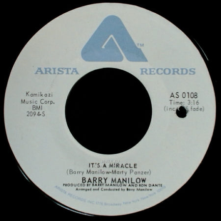 Barry Manilow - It's A Miracle / One Of These Days side A