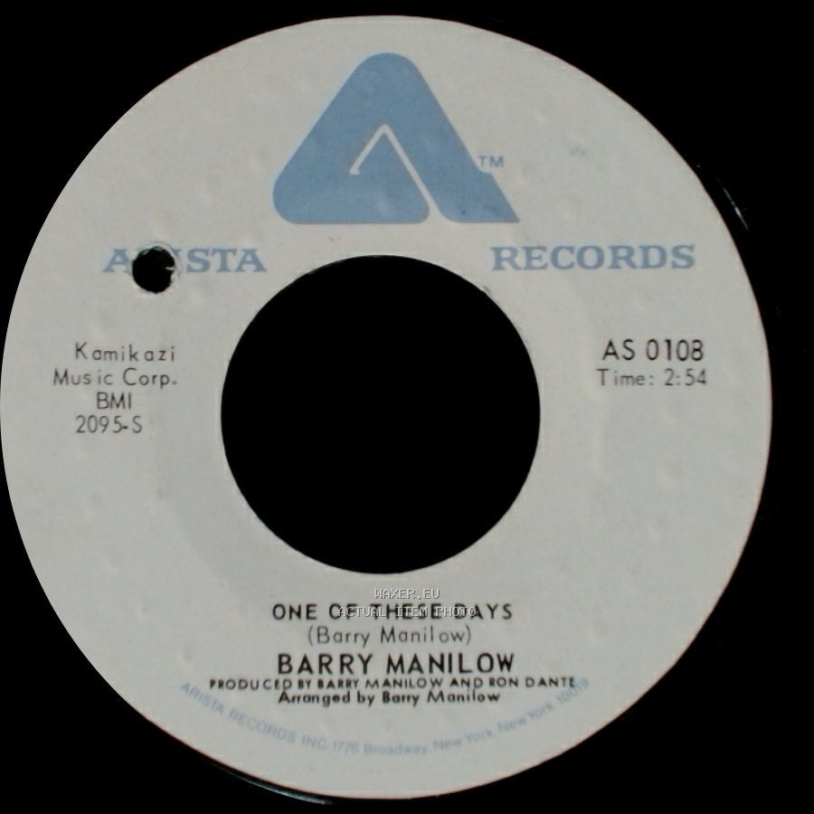 Barry Manilow - It's A Miracle / One Of These Days side B
