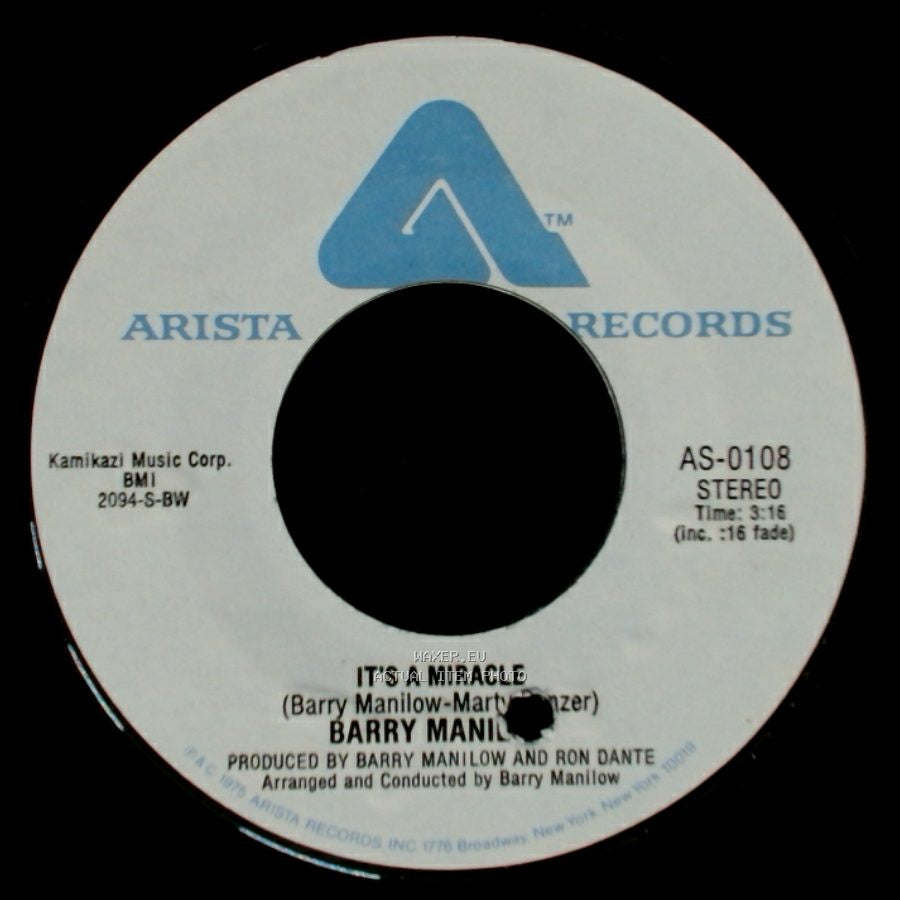 Barry Manilow - It's A Miracle / One Of These Days side A