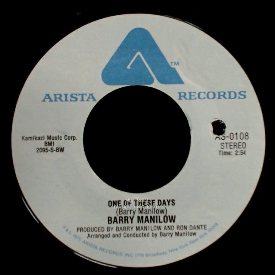 Barry Manilow - It's A Miracle / One Of These Days side B