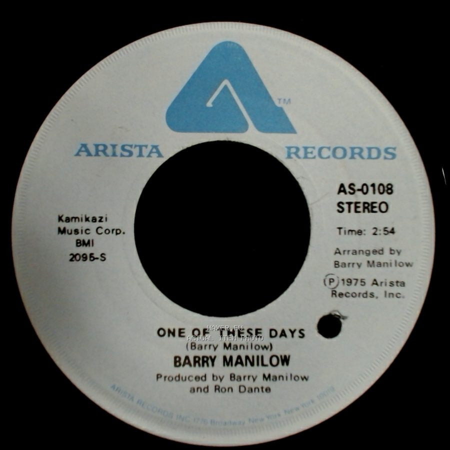 Barry Manilow - It's A Miracle / One Of These Days side A