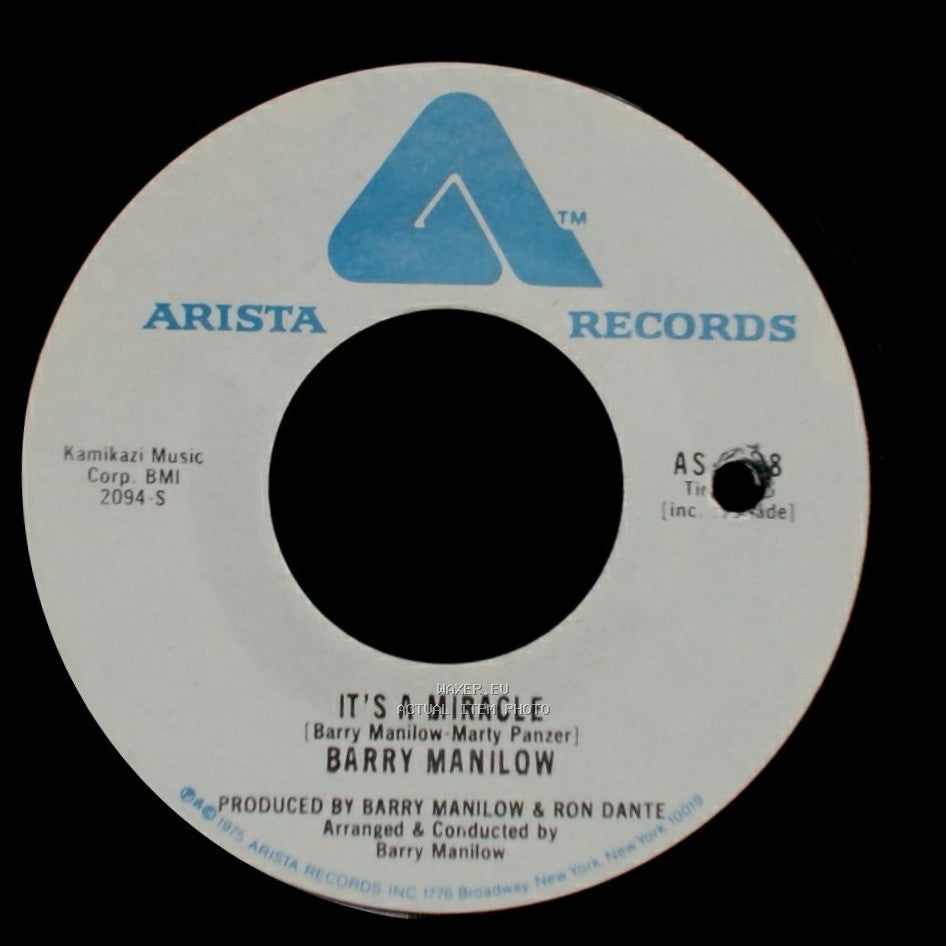 Barry Manilow - It's A Miracle / One Of These Days side B