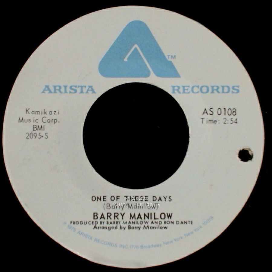 Barry Manilow - It's A Miracle / One Of These Days side A
