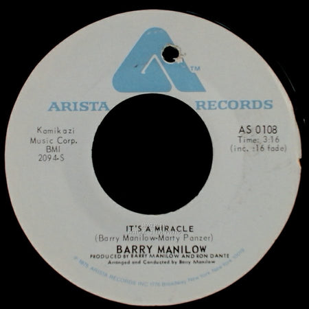 Barry Manilow - It's A Miracle / One Of These Days side A