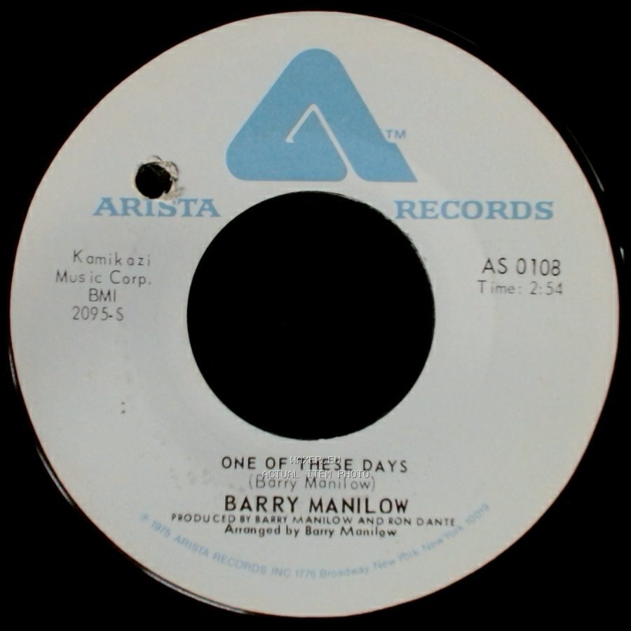 Barry Manilow - It's A Miracle / One Of These Days side B