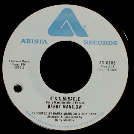 Barry Manilow - It's A Miracle / One Of These Days side A