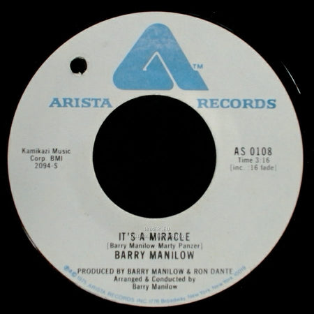 Barry Manilow - It's A Miracle / One Of These Days side A