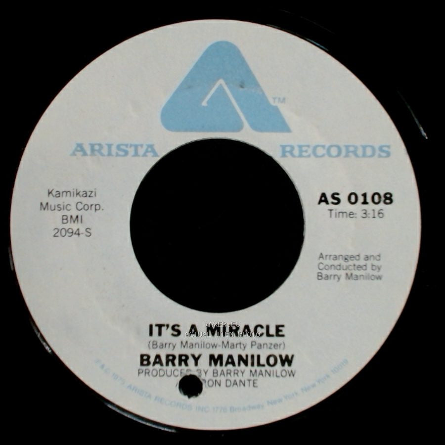 Barry Manilow - It's A Miracle / One Of These Days side A