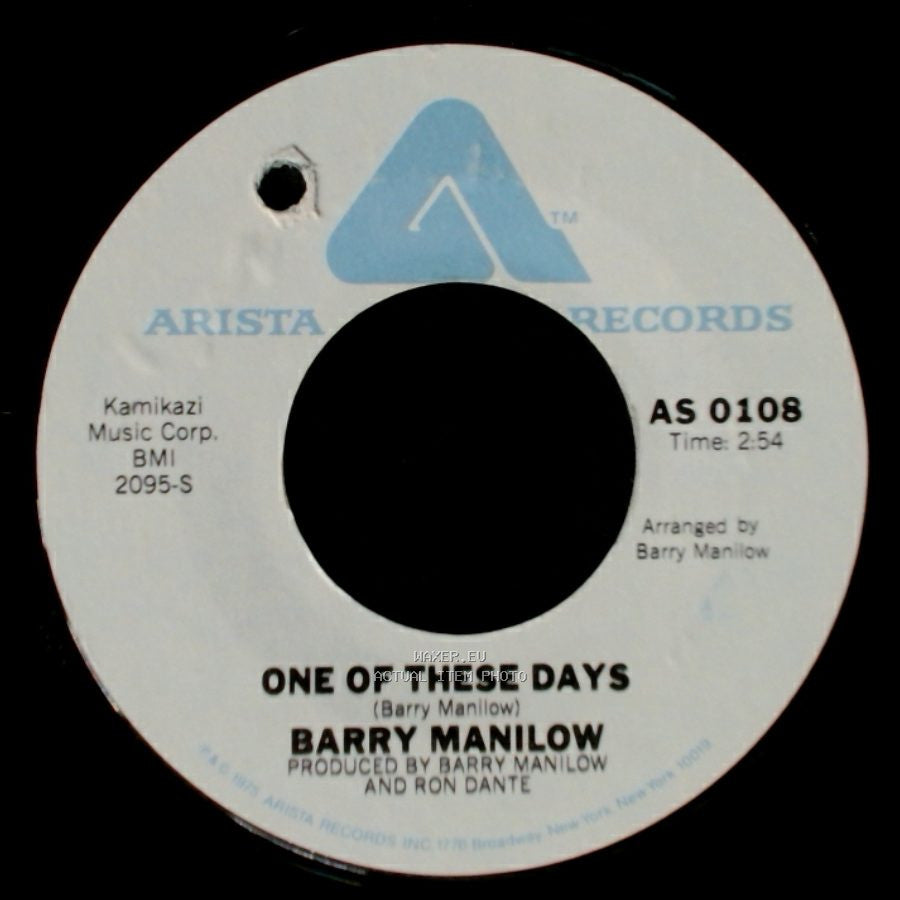 Barry Manilow - It's A Miracle / One Of These Days side B