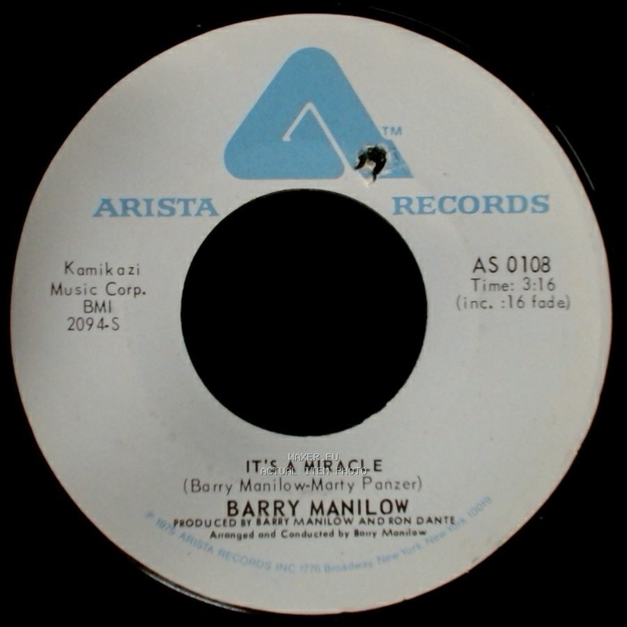 Barry Manilow - It's A Miracle / One Of These Days side A