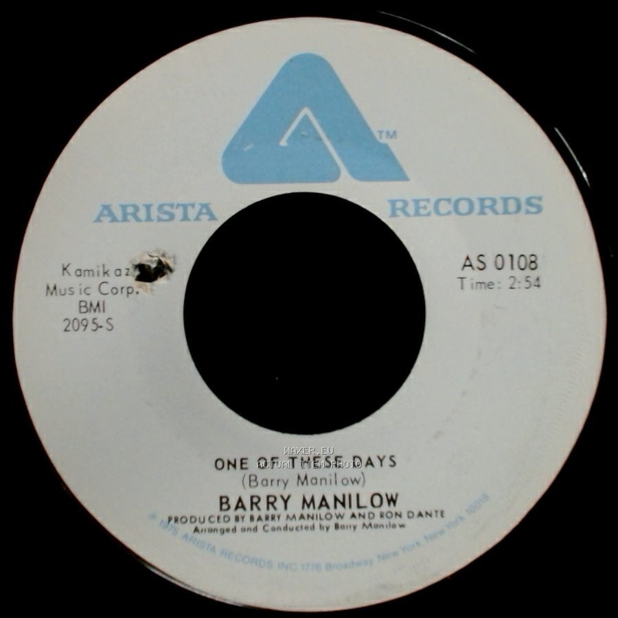 Barry Manilow - It's A Miracle / One Of These Days side B