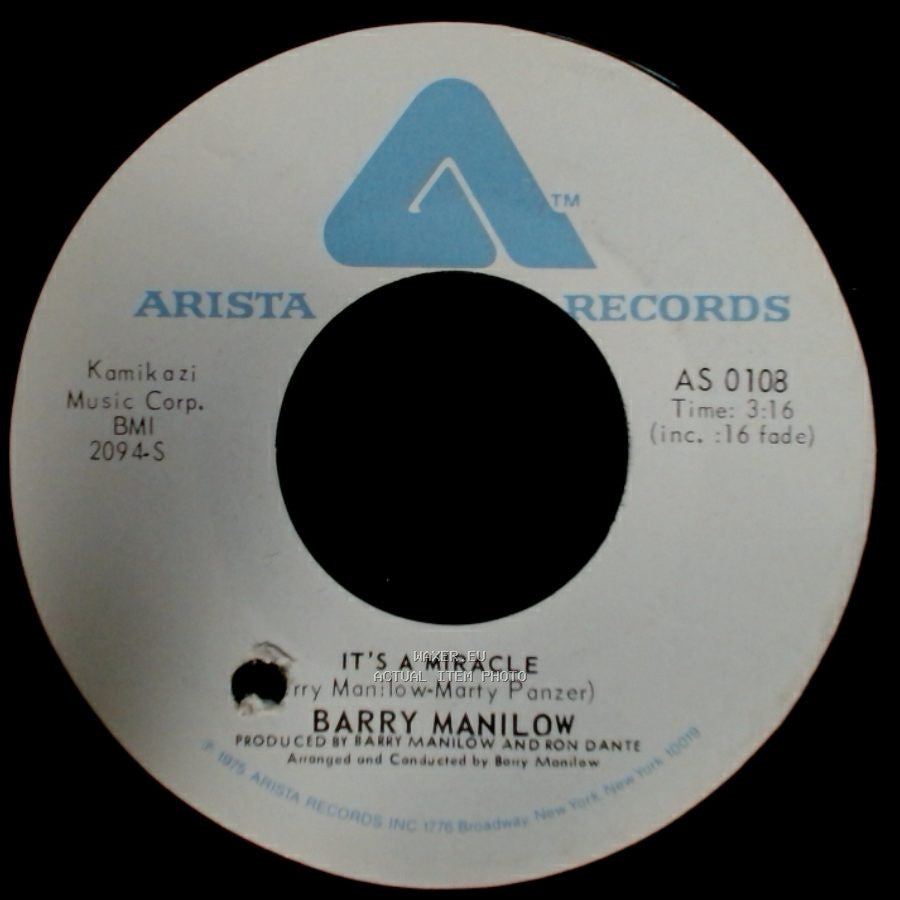 Barry Manilow - It's A Miracle / One Of These Days side A