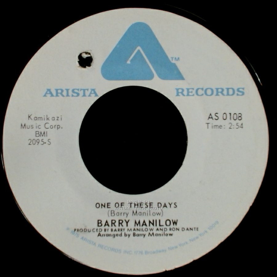 Barry Manilow - It's A Miracle / One Of These Days side B