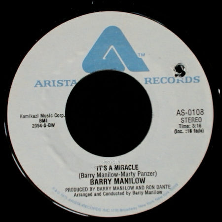 Barry Manilow - It's A Miracle / One Of These Days side A