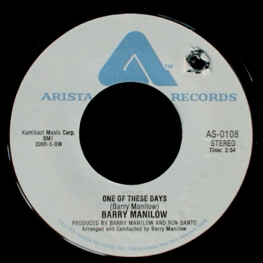 Barry Manilow - It's A Miracle / One Of These Days side B