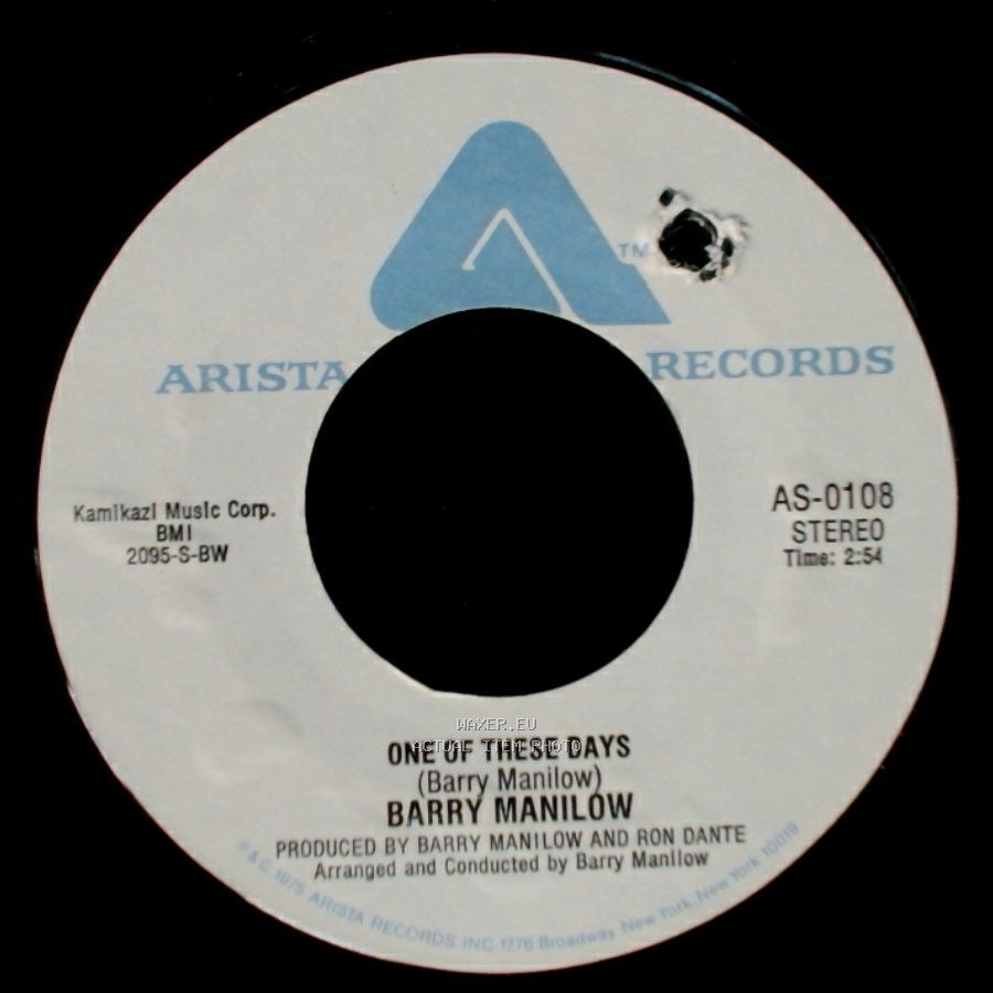 Barry Manilow - It's A Miracle / One Of These Days side B