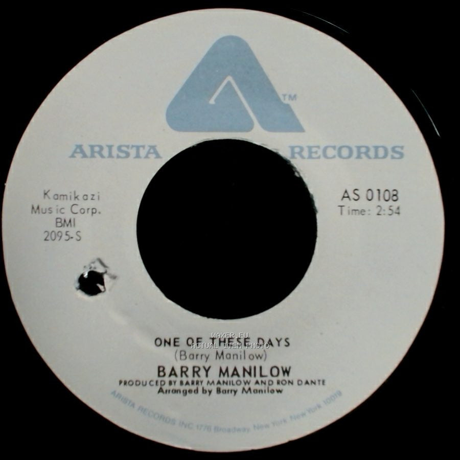 Barry Manilow - It's A Miracle / One Of These Days side B
