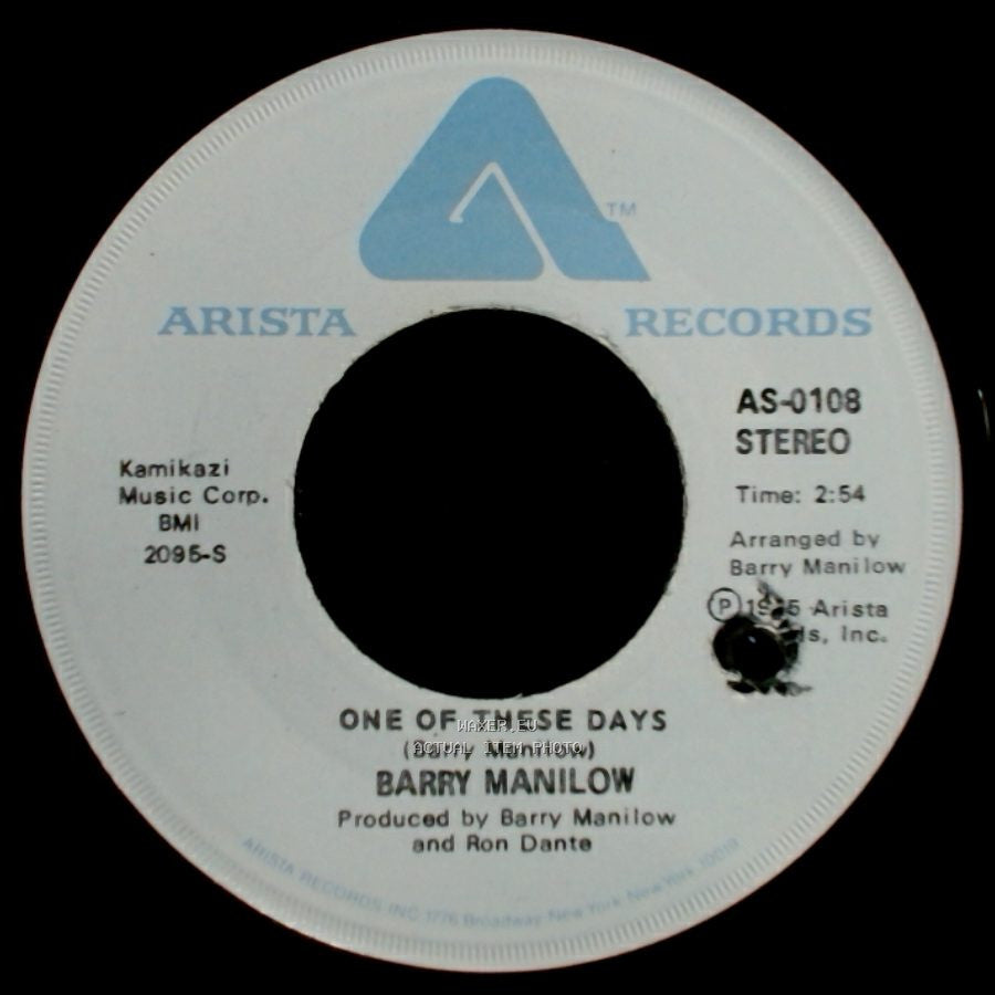 Barry Manilow - It's A Miracle / One Of These Days side A