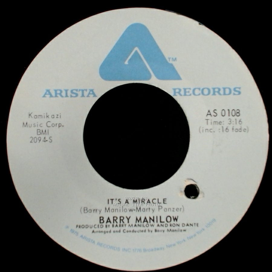 Barry Manilow - It's A Miracle / One Of These Days side B