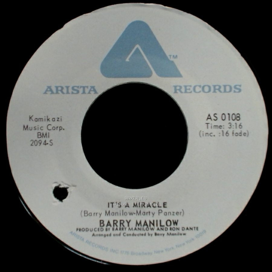 Barry Manilow - It's A Miracle / One Of These Days side A