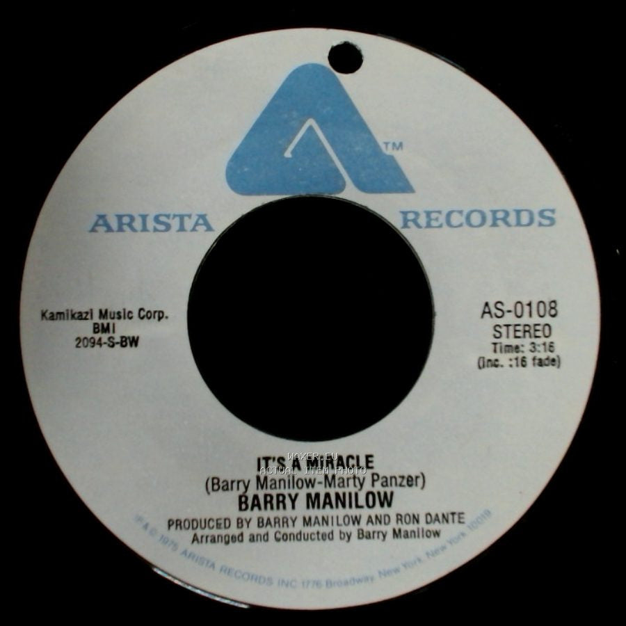 Barry Manilow - It's A Miracle / One Of These Days side A