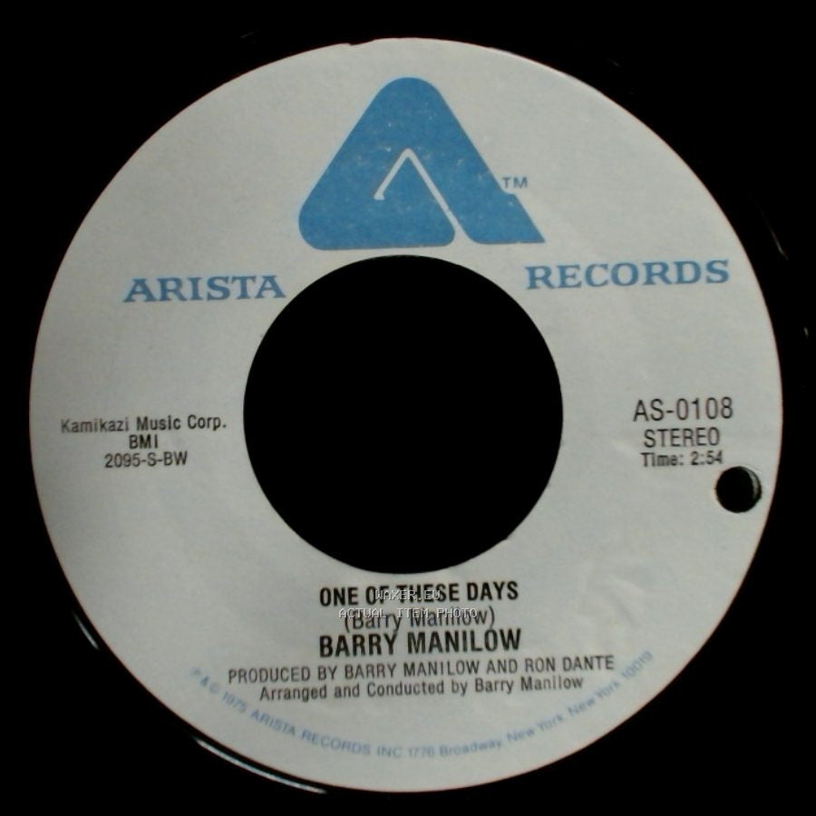 Barry Manilow - It's A Miracle / One Of These Days side B