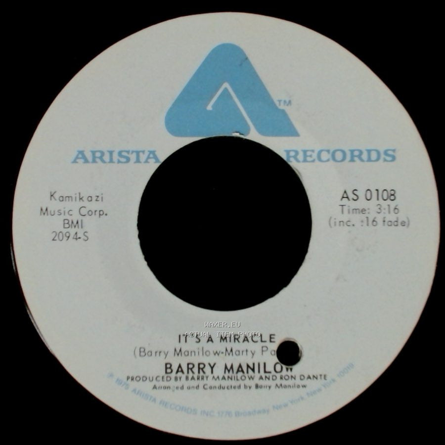 Barry Manilow - It's A Miracle / One Of These Days side A