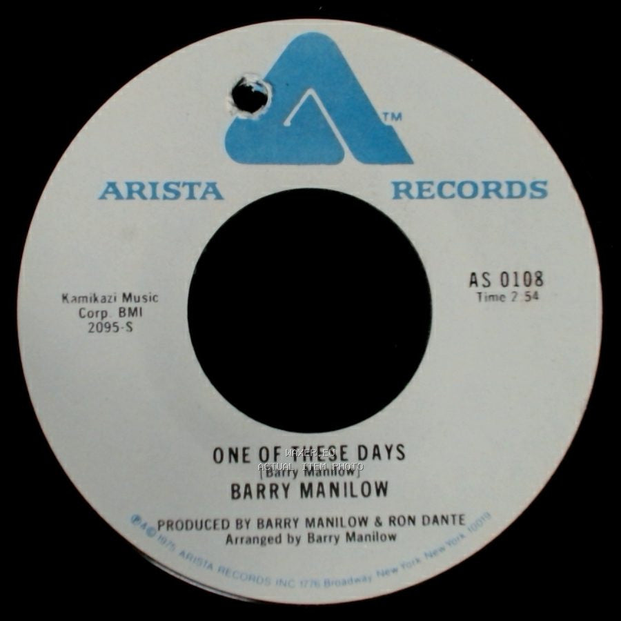 Barry Manilow - It's A Miracle / One Of These Days side A
