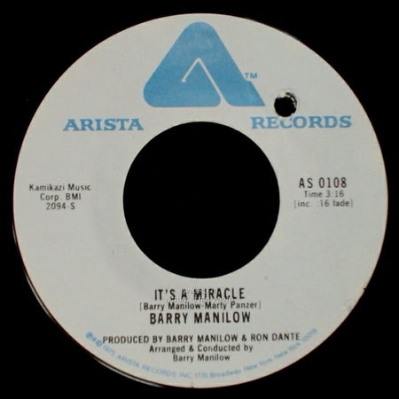 Barry Manilow - It's A Miracle / One Of These Days side A