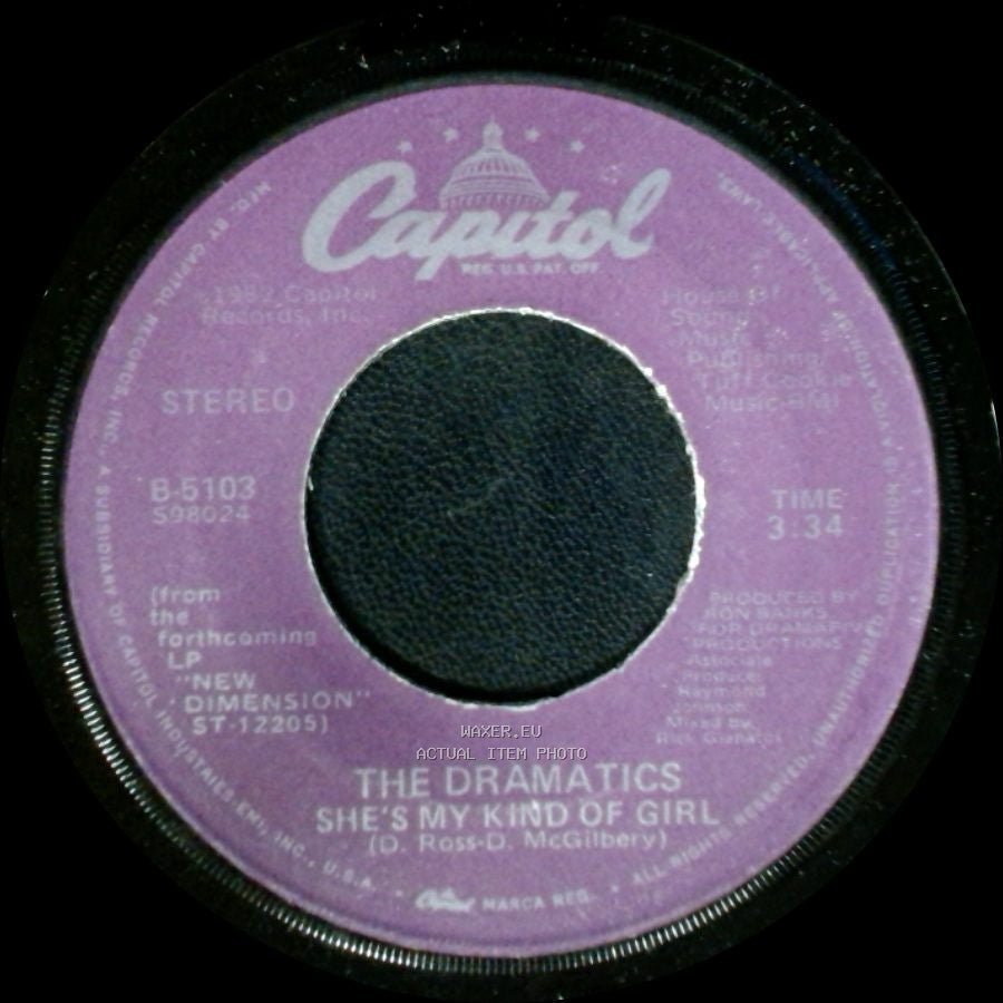 The Dramatics - Live It Up / She's My Kind Of Girl side B