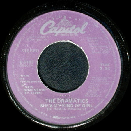 The Dramatics - Live It Up / She's My Kind Of Girl side B