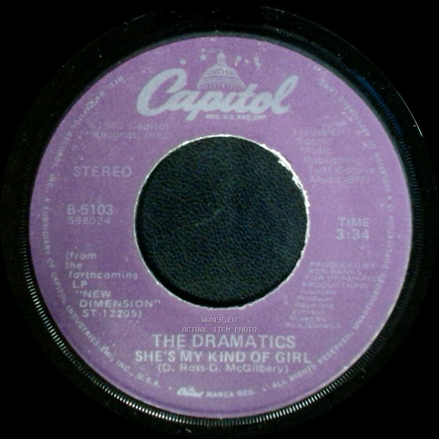 The Dramatics - Live It Up / She's My Kind Of Girl side B