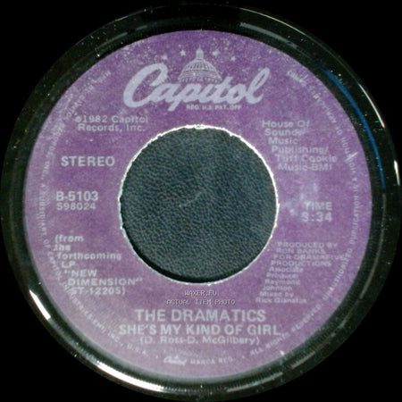 The Dramatics - Live It Up / She's My Kind Of Girl side B