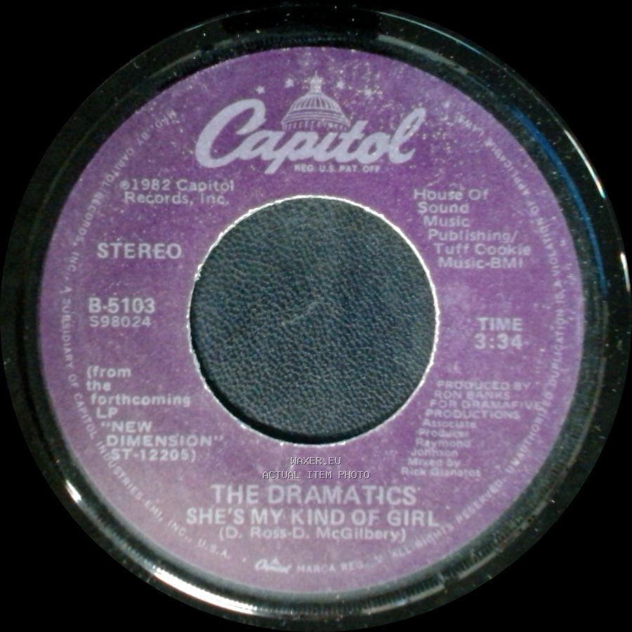 The Dramatics - Live It Up / She's My Kind Of Girl side B