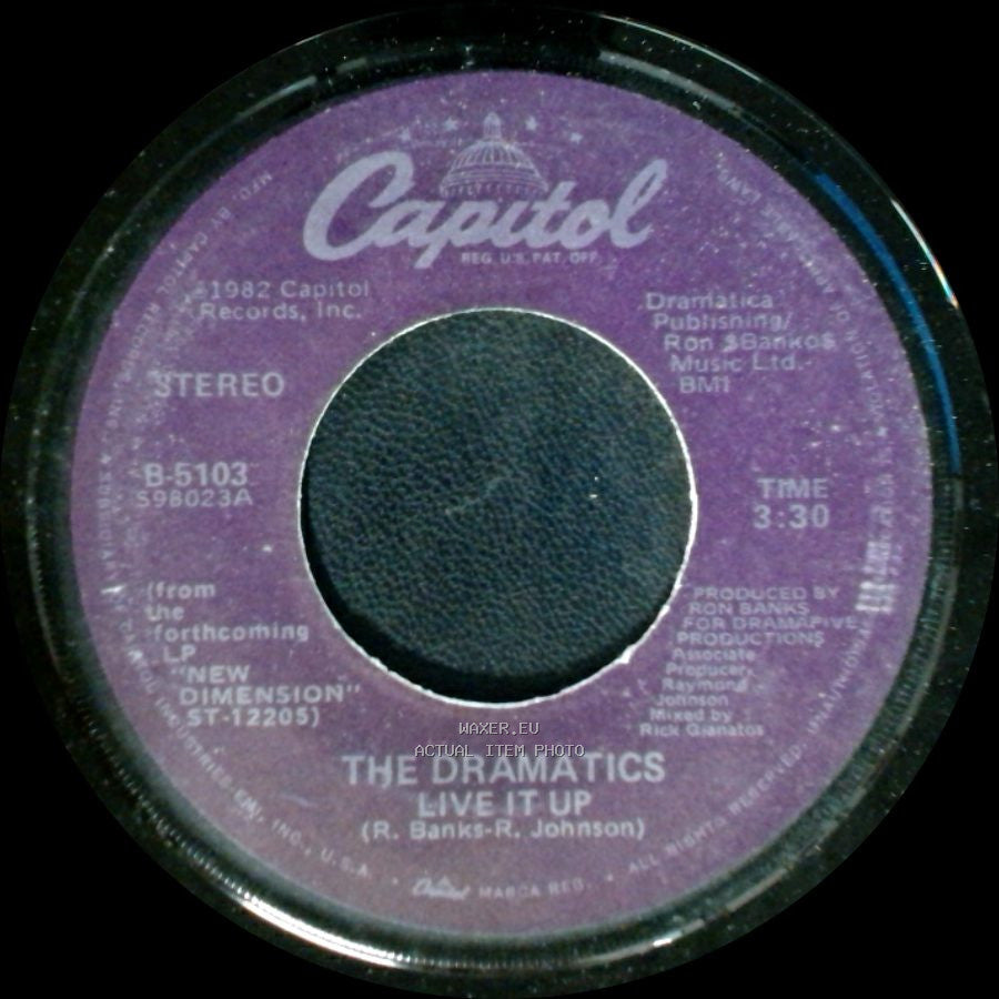 The Dramatics - Live It Up / She's My Kind Of Girl side B