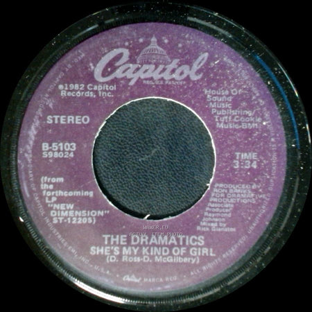The Dramatics - Live It Up / She's My Kind Of Girl side A